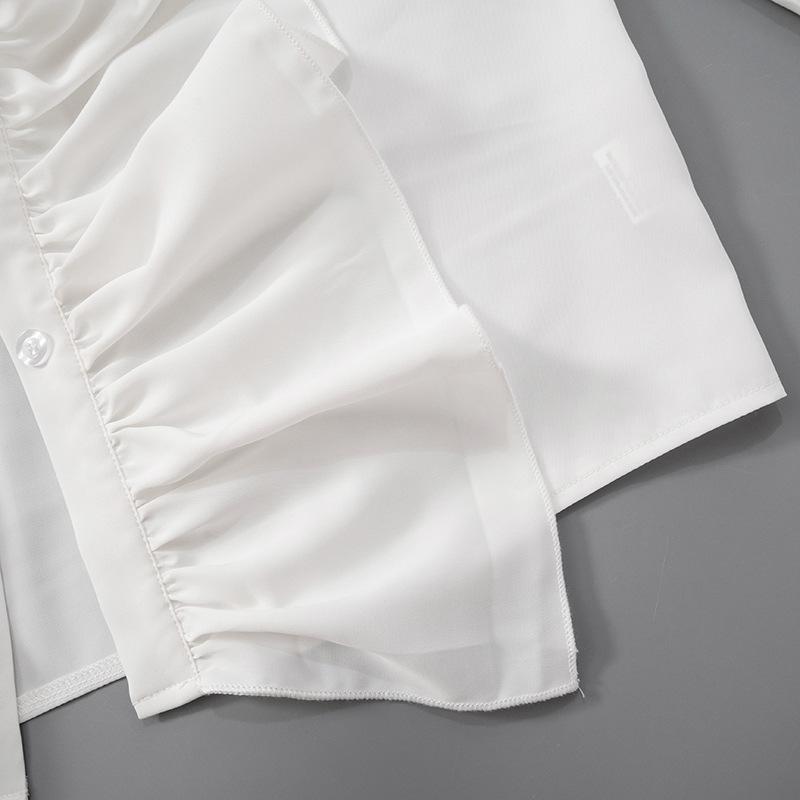 Women's Fashion Casual Spring Fall Solid Color Print Long Sleeve O-Neck Blouses & Shirts