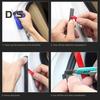 1 Roll Car Door Sealing Strip Noise Reduction Windproof Water-Resistant Self Adhesive Strong Stickiness Easy To Install Auto Door Rubber Seal Strip