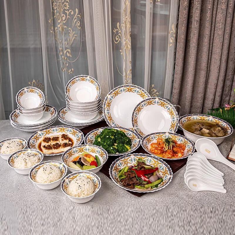 Corning Ice-Crystal Exquisite Madame de Pompadour 40-Piece Dinnerware Set