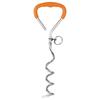 Heavy Duty Dog Tie Out Stake with Soft Grip Handle Metal Spiral Dog Yard Ground Stake Dogs Anchors Leash Fixed Stake for Pet Dog