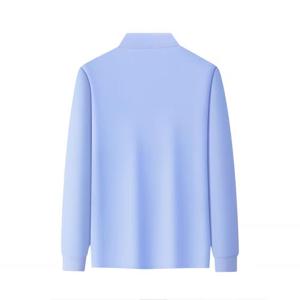 Men's Retro Long Sleeve Polo Shirt - Trendy Harajuku Style, Loose Fit Autumn Top with Turn-down Collar