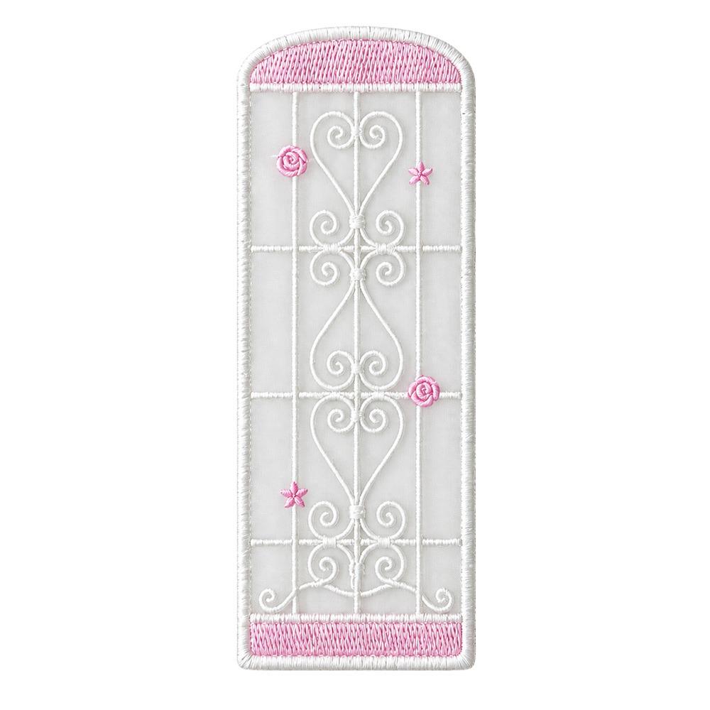 Embroidered Detail Rose Embroidered Bookmark Organza Reading Marker Reading Marking Tool