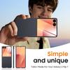 Protective Case with Built-in Tempered Glass Screen Protector Slim Design Sandblasted Finish for Samsung Galaxy Z Flip 7-Black