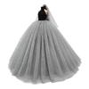 Robe de Mariée pour Poupée Jouet 1/6, Robe de Bal Formelle pour Poupée Robe du Soir avec Voile pour Collection Poupée à Articulations Sphériques Présentation et Stylisme