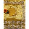 Căptușeală premium Mătase Chinon cu fir de aur și paiete pallu saree