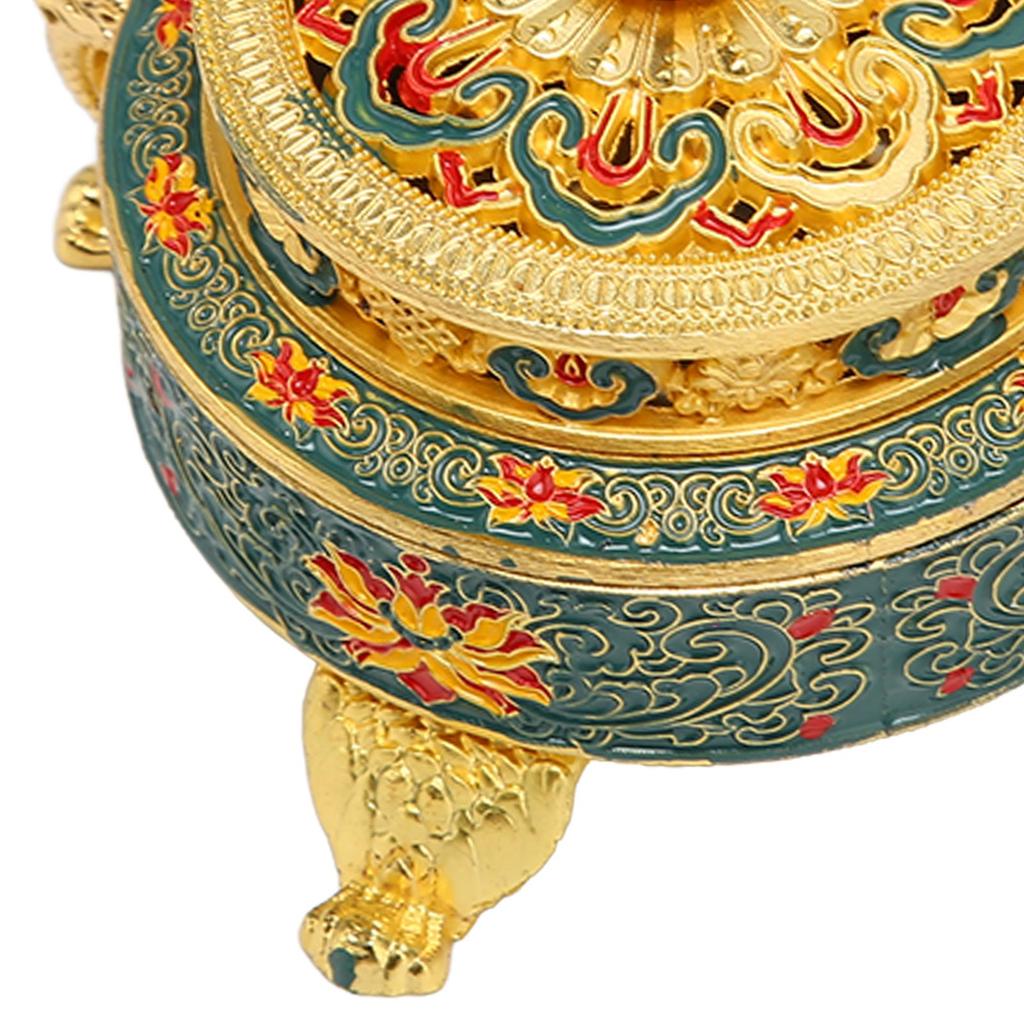 Trinket Incense   with Lid Handcraft Antique Polished Process for Decoration Meditation Room