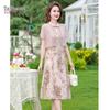 YUZHAOLIN Mother's Day Plus Size A-Line Midi Dress