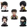 5-15pcs Q Version Demon Slayer Sitting Ghost Doll Tanjiro Nidouzi Inosuke Zenizu  Toy  Figural PVC Model Gift