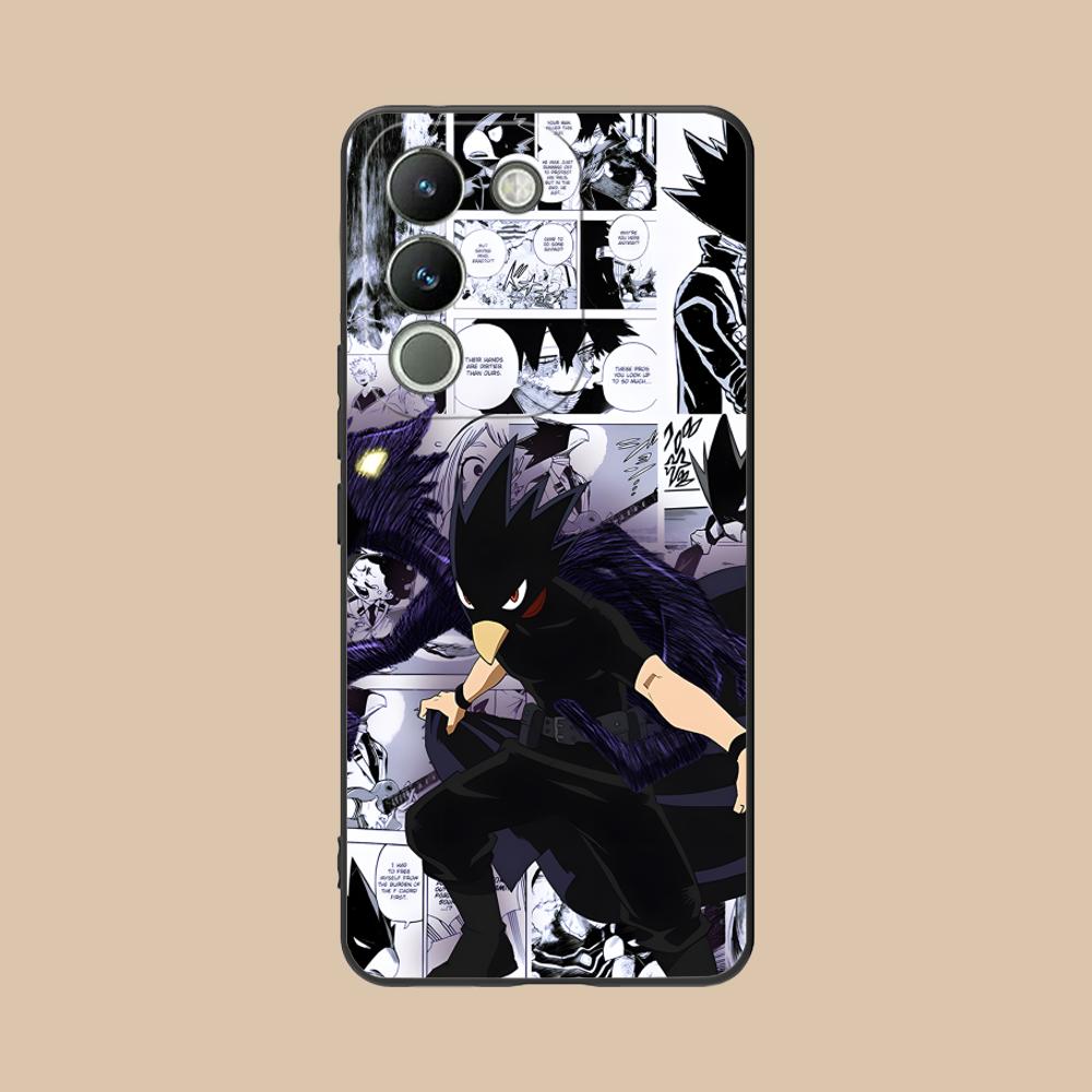MHA Tokoyami Mobile Phone Case for VIVO V60 V50 V40 V30 V29 V27 V25 V23 Pro Lite 5G Colorful Printing Cover Luxury Cellphones