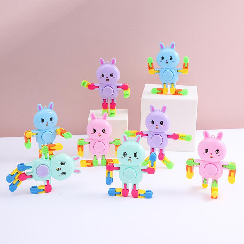 Rabbit Toy Stressrelief With Plastic Spinner Chain For Kids Enthusiasts And