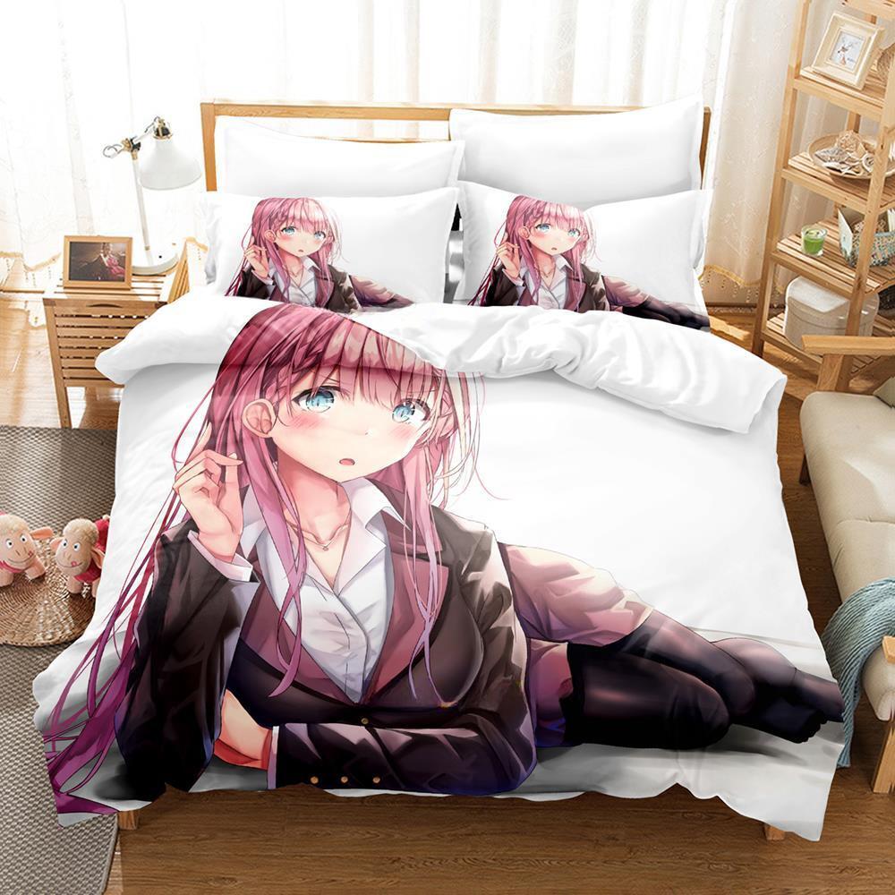 Imprimare 3D Anime Nu Învățăm Niciodată: Set Lenjerie de Pat Bokuben Single Twin Full Queen King Size Set de Pat pentru Dormitor Adulți Copii Seturi Huse de Plapumă