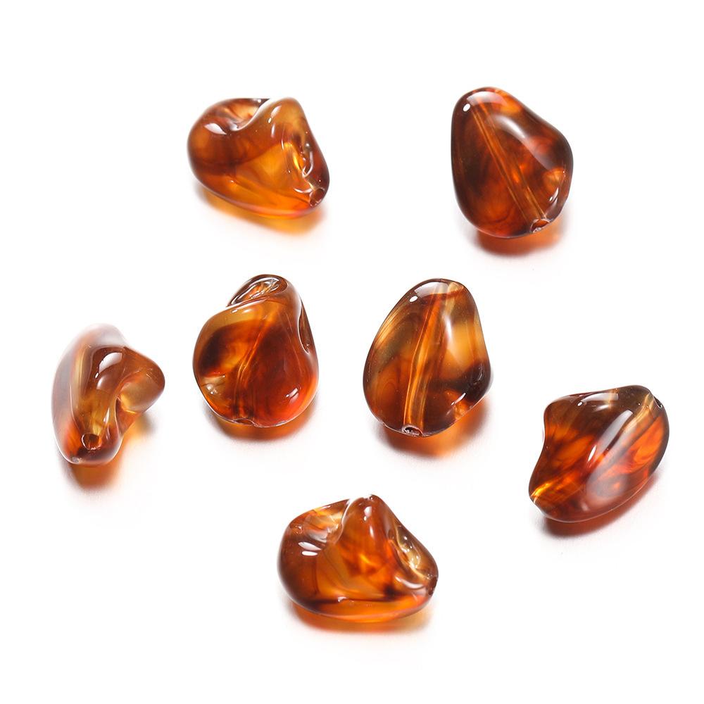 TX101 10pcs Irregular Beads Acrylic Imitation Stone Spacer Charm Bead DIY Bracelet Necklace Jewelry Accessories Handmade