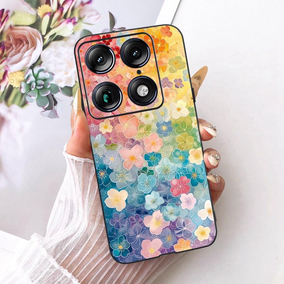 Fashion Letter Phone Case For Motorola Signature XT2603-2 Back Cover For Motorola Signature 5G Soft Black Silicone Cases