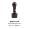 Wooden Handle Rubber Stamp for DIY Journaling