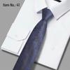 2025 New Men's 6cm Polyester Silk Business Casual Tie