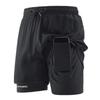 Men's Quick-Dry Double-Layer Running Shorts, Euro Size, Casual Summer Style