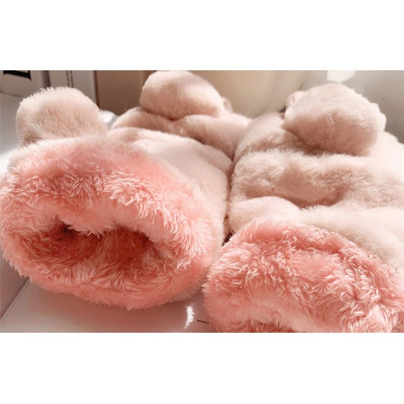 Women's Winter Warm Velvet Cold-proof and Thickening Cycling Gloves