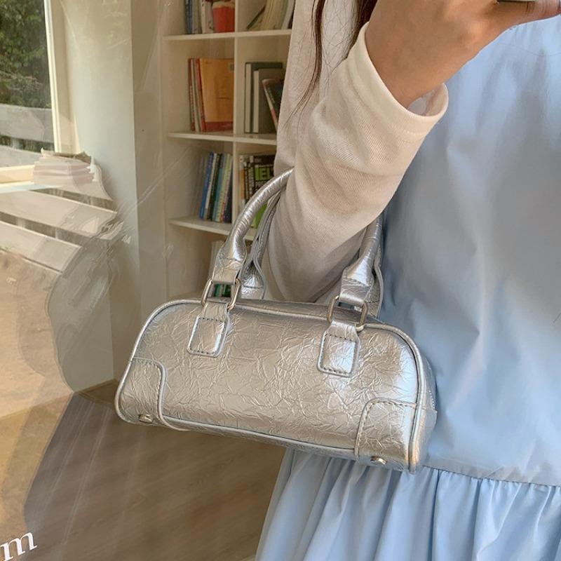 Niche Hand-held Bowling Bag Spring Fashion Pillow Bag Crossbody Bag