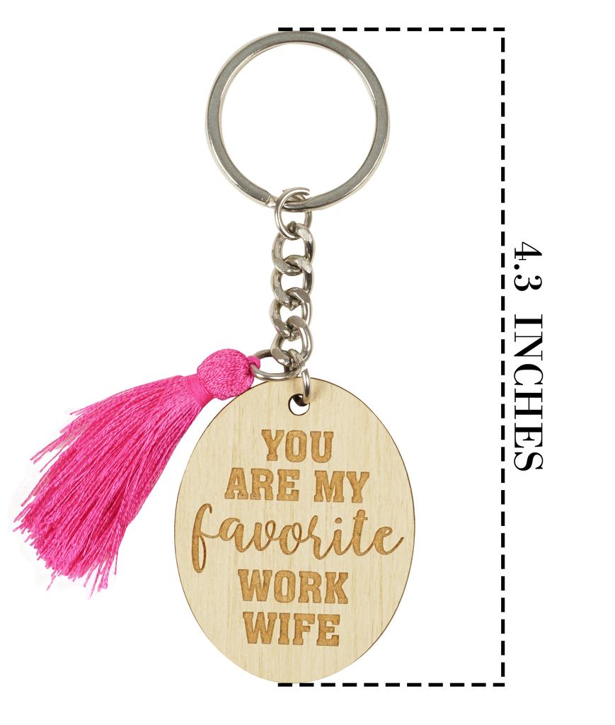 Inkdotpot Key Chain For Anniversary Engraved Wooden Key Holder Housewarming