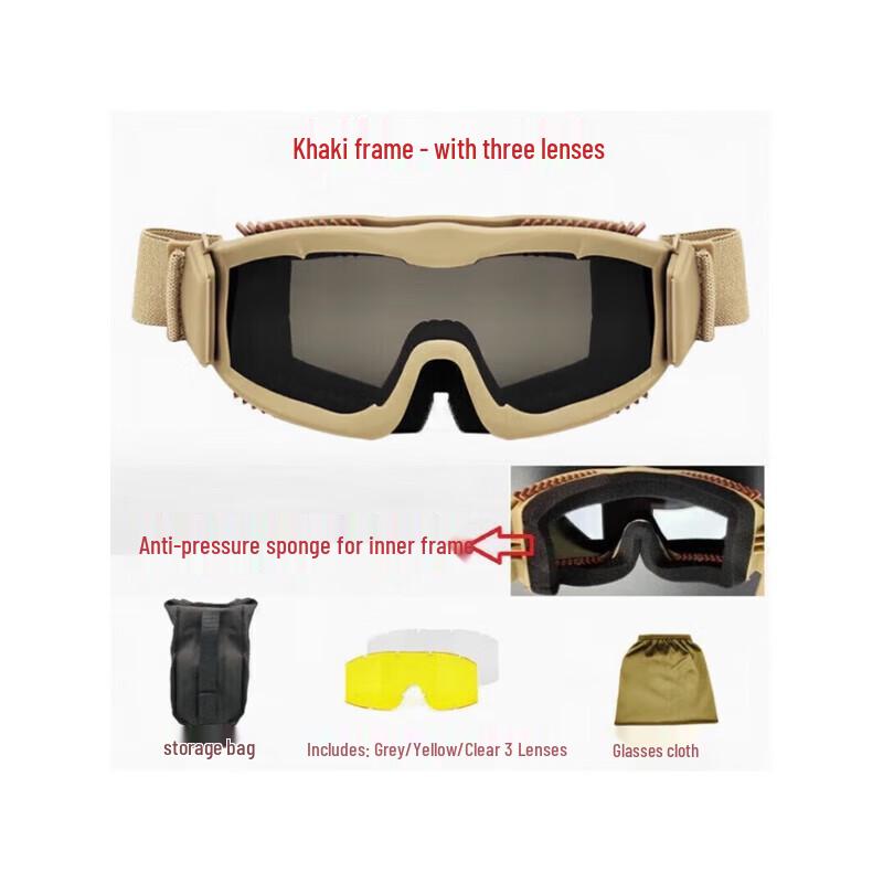 Shiyi Tactical Goggles with Comfort Sponge