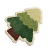 Yousheng Christmas Bathroom Rug Mat Xmas Tree Santa Clauds Shape Design Water Absorbent Floor Mat Home Decor for Kitchen Living Room Bathroom