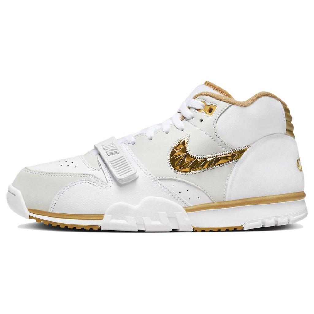 Nike Air Trainer 1 College Football Playoffs Pack - White Men Sneakers Golf-Leaf Metallic-Gold FJ6196-100