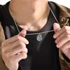 Men's Retro Silver Color Stainless Steel Cross Pendant Necklaces,New Punk Religious Faith Collar Gifts To Him Jewelry