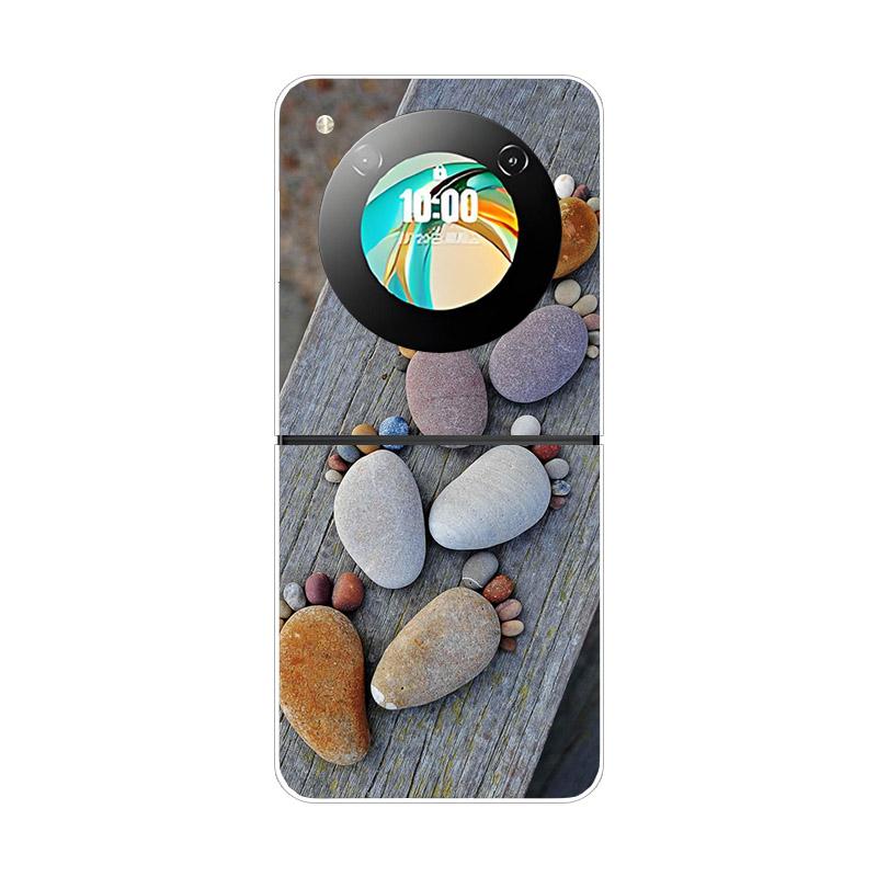 Hülle Für ZTE Nubia Flip NX724J Fundas Transparent Hart Faltbar Stoßfest Bumper Für ZTE Libero Flip 5G Nubia Flip2 Klare Abdeckung