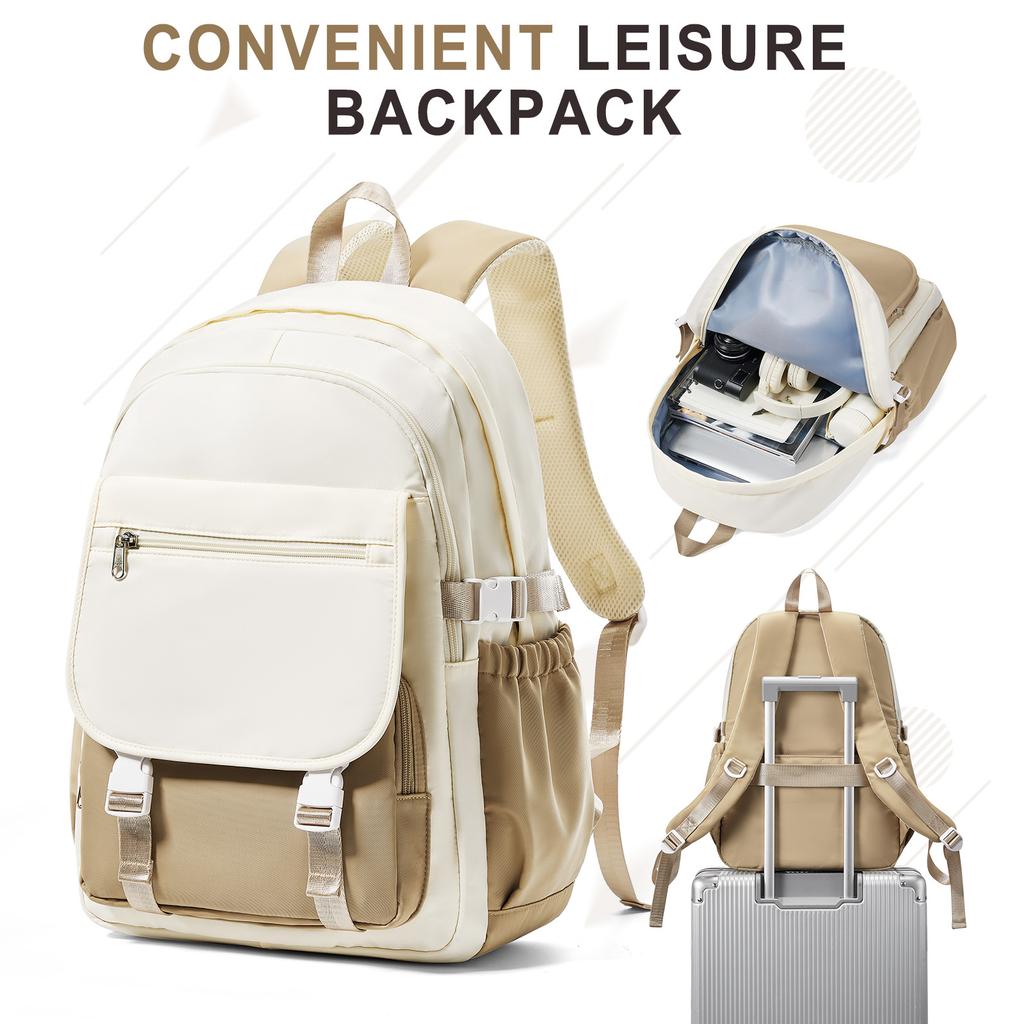 Student School Backpacks Casual Daypack, Commuter Laptop Backpack for Women Study Travel, Black School Bag for Teens Girls Boys