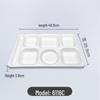 Wuhe Melamine 6-Compartment Divided Fast Food Tray