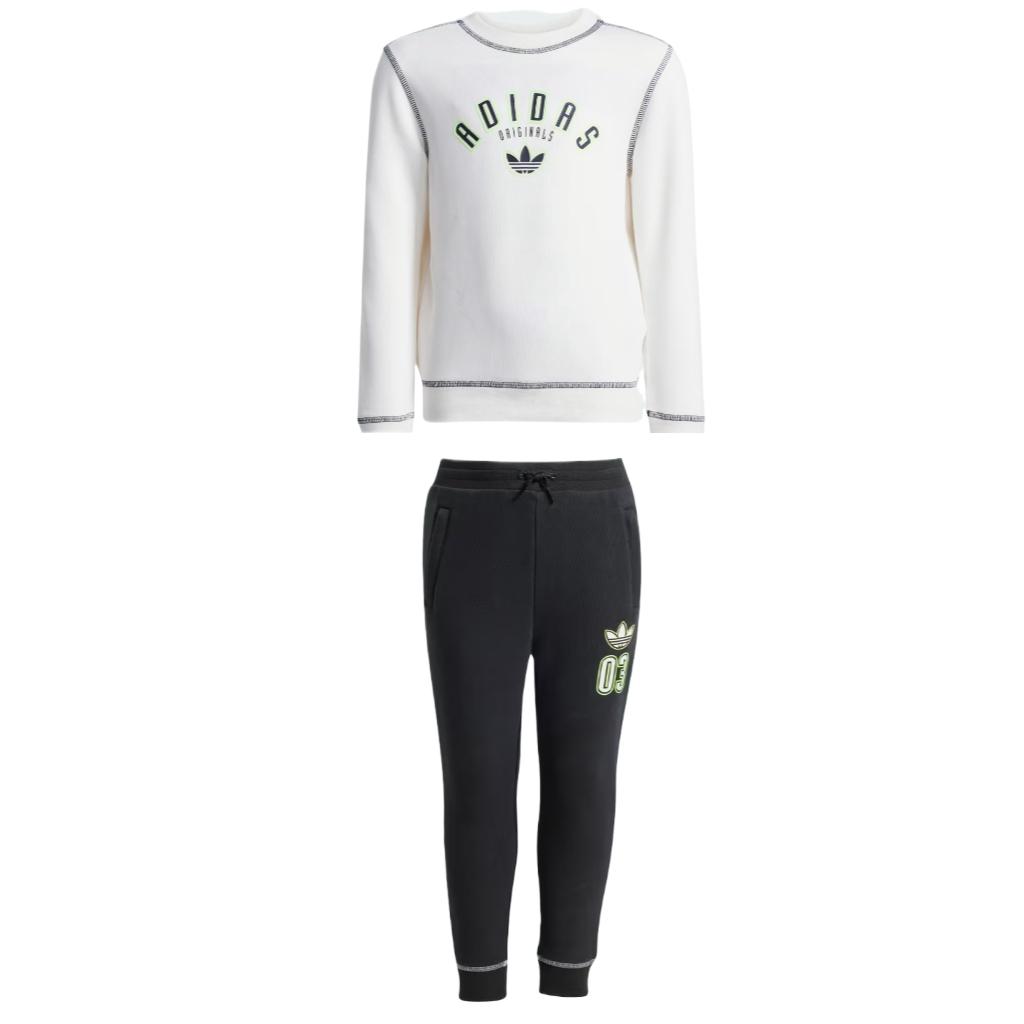 

Adidas Originals Casual Sportswear CREW SET 2 Piece Set Children Aged 3 7 Years Old JX5261 104