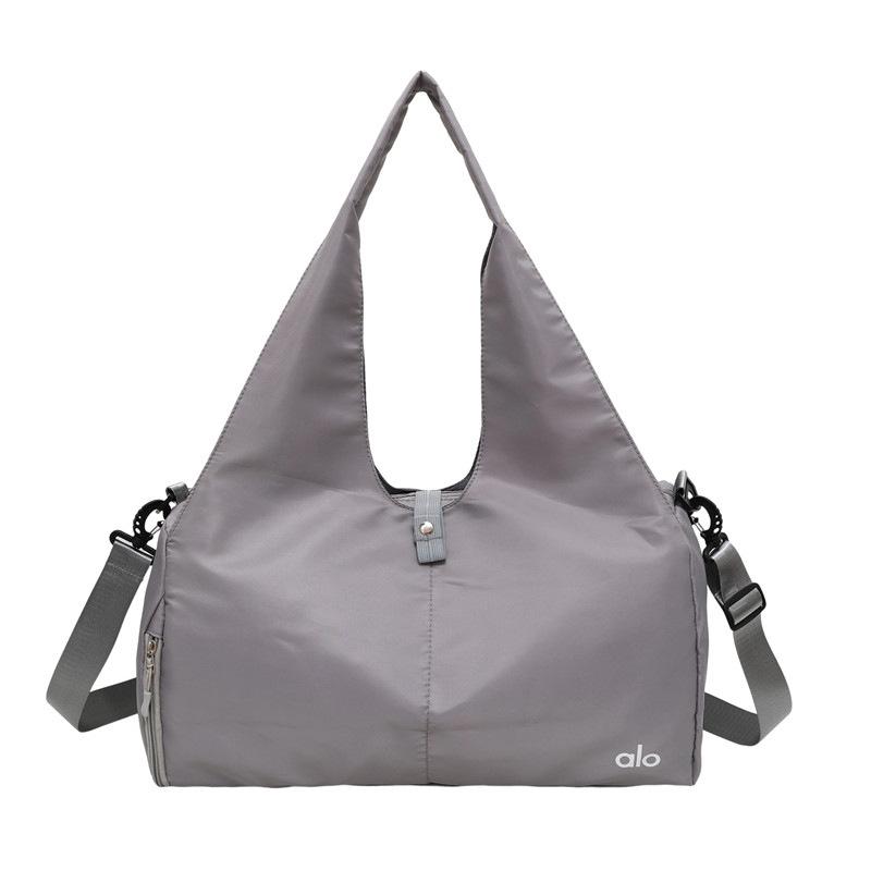 Alo Portable Yoga Bag Multifunctional Nylon Travel Bag Large Capacity Luggage Bag Solid Color Sports Fitness Bag
