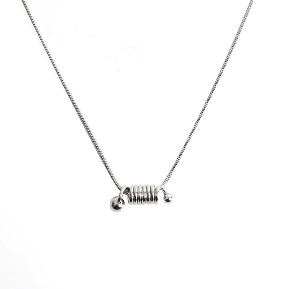 2mm Titanium Steel Twisted Chain Necklace Simple Men Necklace Hip Hop Men Stainless Steel Jewelry Clavicle Chain Accessories