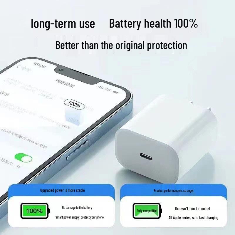 PD30W Fast Charger with 3C Certification for Apple 17, Includes Cable for Apple 16