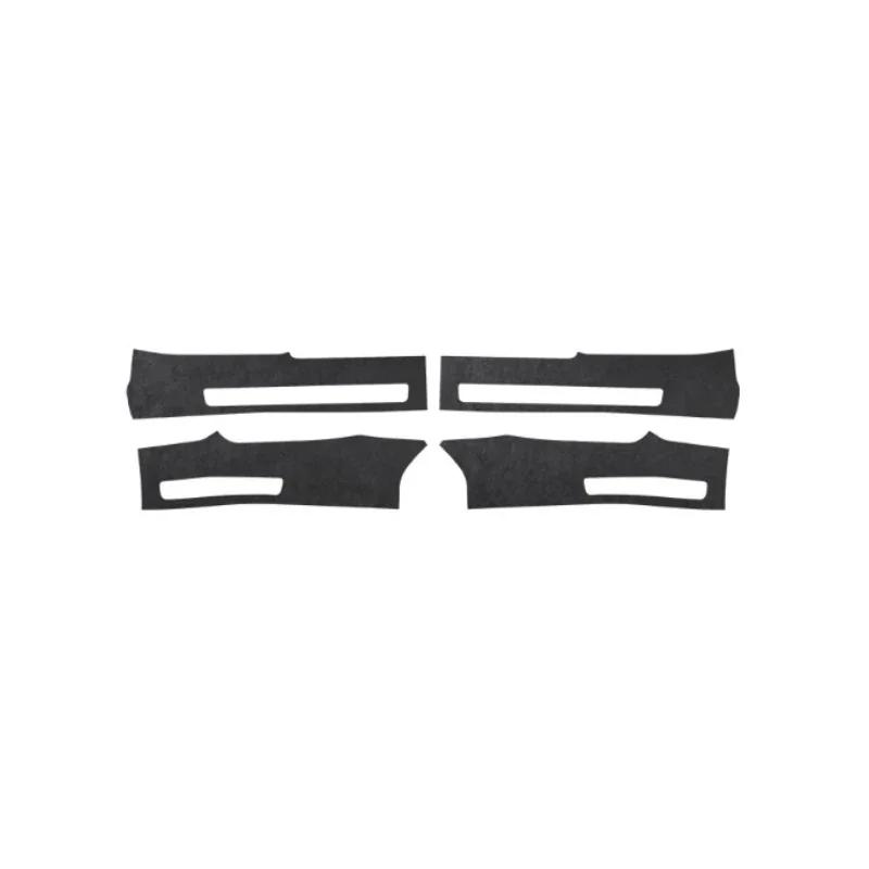 For ZEEKR 7X Suede Door Sill Protective Cover Stickers Car Interior Styling Door Sill Anti-kick Protective Stickers