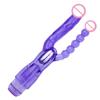 Silikonowy miękki podwójna penetracja wibrator zabawki erotyczne dla kobiet pary Strapon Dildo korek analny G Spot stymulator masaż pochwy