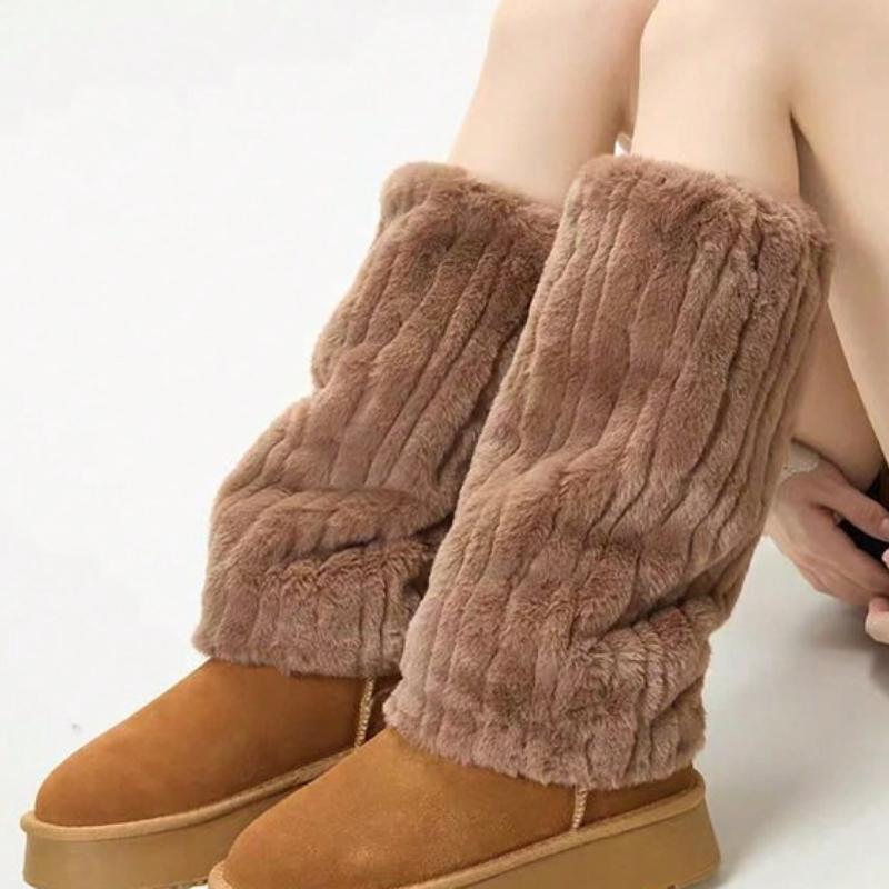 

Ультрамягкие гетры из шерпы - Эластичный рубчатый дизайн для комфорта и тепла в течение всего дня, Идеальный слой для прохладных дней One Size