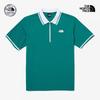 The North Face Men S Ice Field Short Sleeve Zip Polo Gre Nt7pq07c