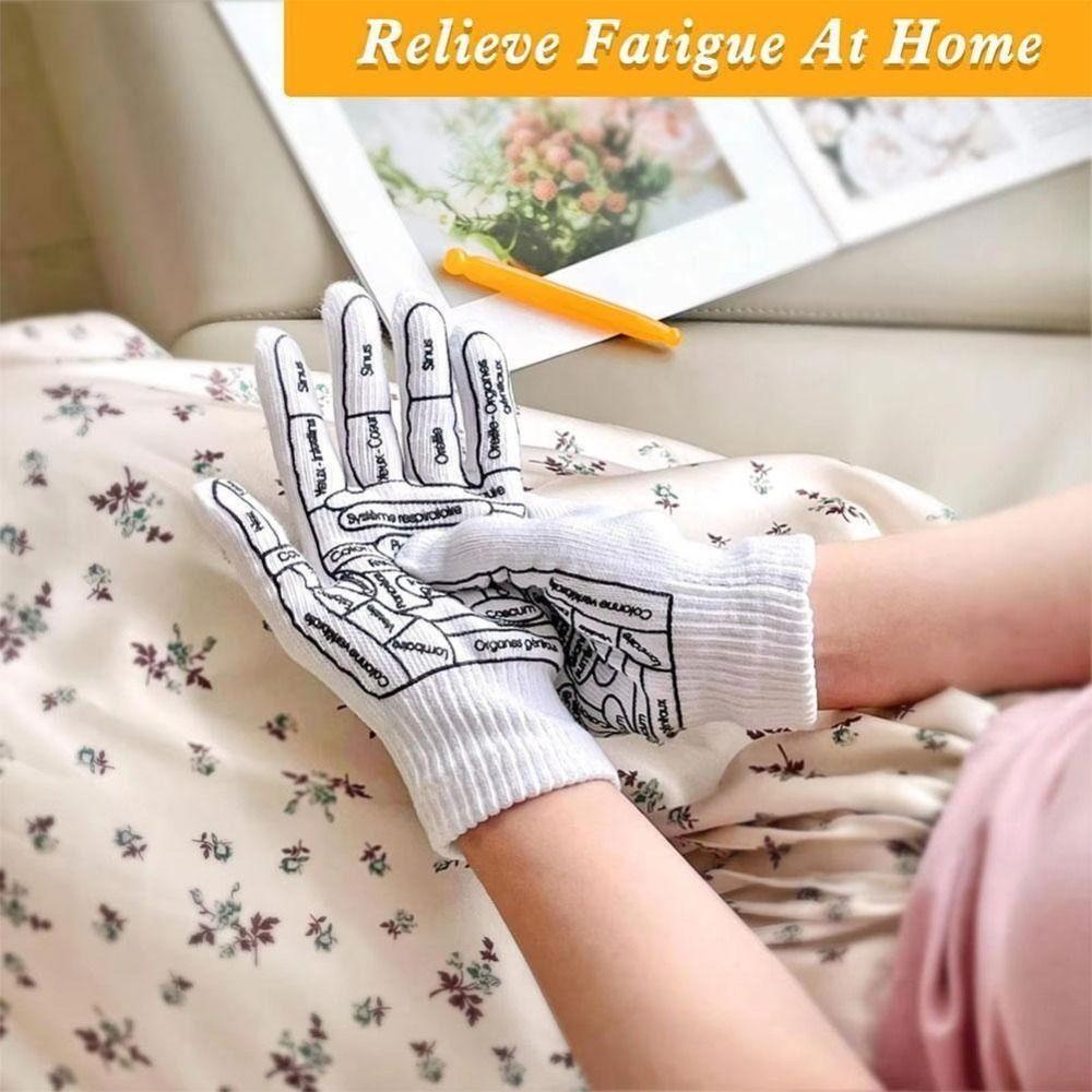 Mit Massagegerät Reflexzonen Akupressur Socken Handschuhe Wiederverwendbar Hände Texturierte Werkzeuge Peeling-Handschuh Hand-Spa Massagestab
