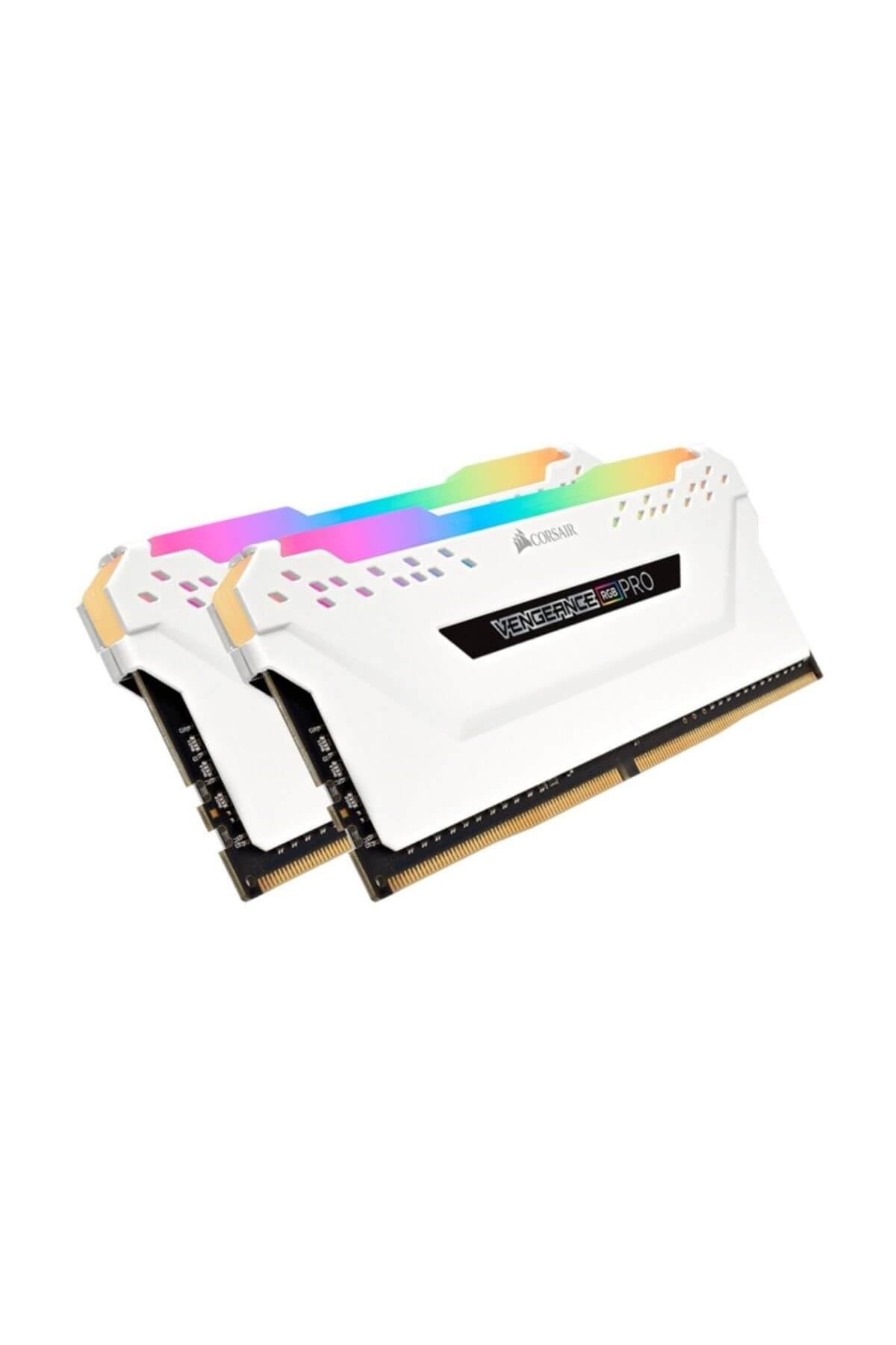 

CORSAIR Desktop PC Memory Module VENGEANCE RGB PRO Series 16GB x CMW16GX4M2A2666C16W DDR4-2666MHz [8GB 2] білий