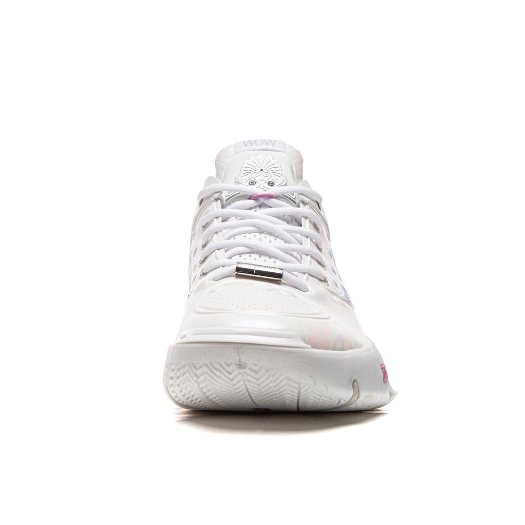 Li Ning WOW12 Basketballschuhe Herren Mittelhoch Standard Weiß ABAV013-21