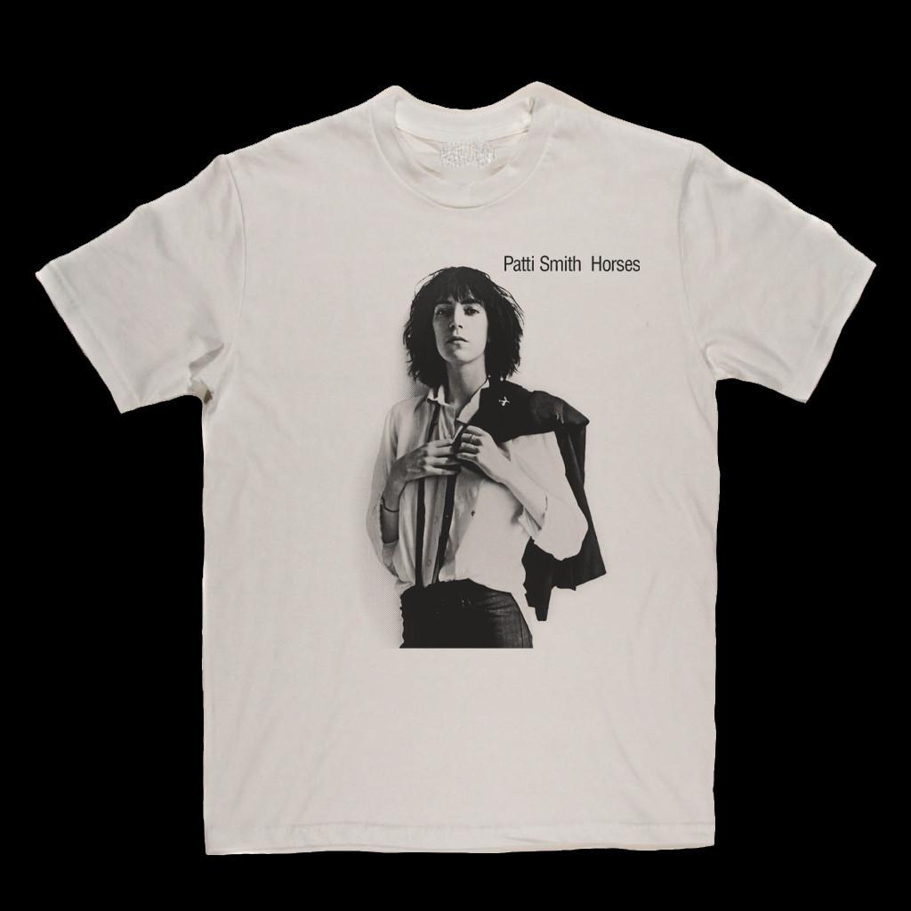 Vintage Patti Smith Horses Cotton White All Size Men Women Tee Shirt XL