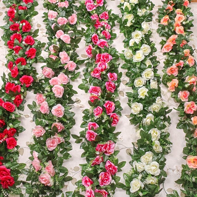 Artificial Flower Artificial White 1pc Flower Garland Perfect for Weddings, Home Decor, and Table Centerpieces