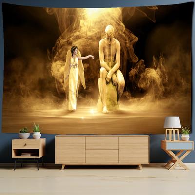 Art Thinker Tapestry Wall Hanging Abstract Psychedelic Witchcraft Mystic Hippy Tapez Home Decor Background Cloth
