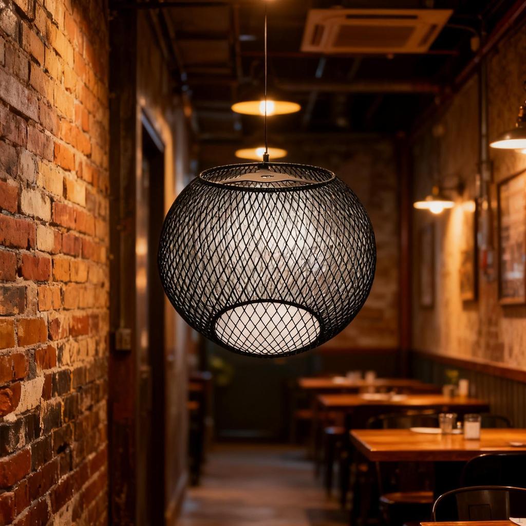 Metall Pendelleuchtenschirm Lampenschirm Deckenleuchte Glühlampenschutz für Teehaus Küche