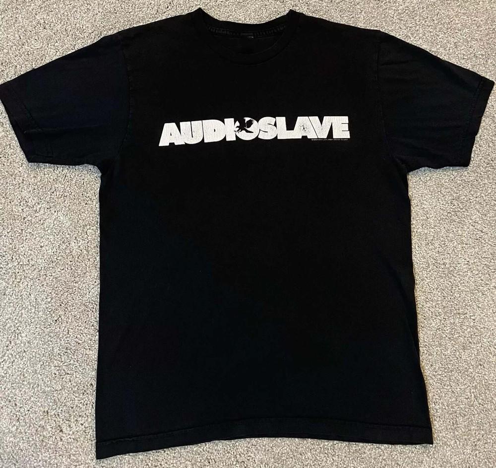 

Футболка с логотипом группы Audioslave Черная Мужская Размер S-5XL Хлопок BL648 Унисекс Футболка XL