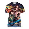 Summer Fashion Anime Devil Killer 3D Printed T-shirt Neutral Harajuku Style Cool Anime T-shirt