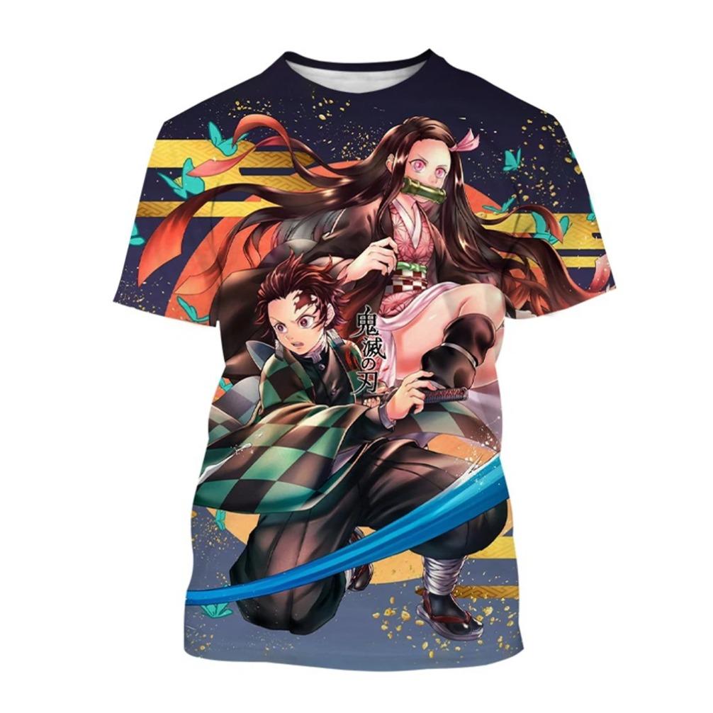 Summer Fashion Anime Devil Killer 3D Printed T-shirt Neutral Harajuku Style Cool Anime T-shirt