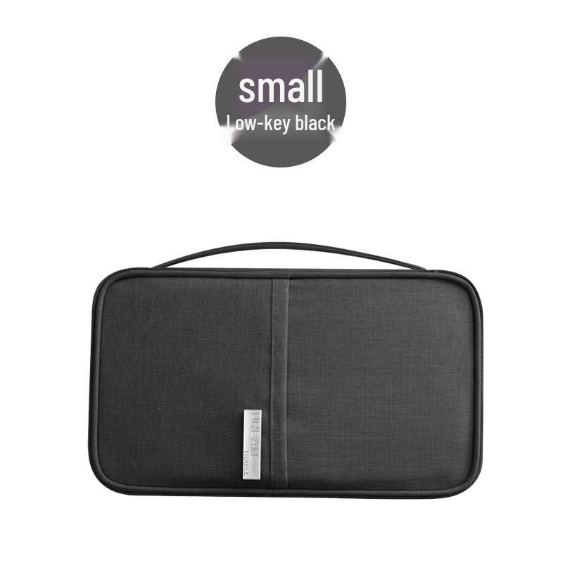 

Large Capacity Multifunctional Passport Bag - European & American Style, Waterproof Cationic Oxford Cloth Travel Document & Card Holder.