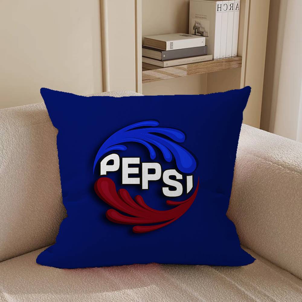 P-PepsiS Cartoon Drinks Pillow Case Removable Washable Cushion Cover – All-Season Soft Linen
